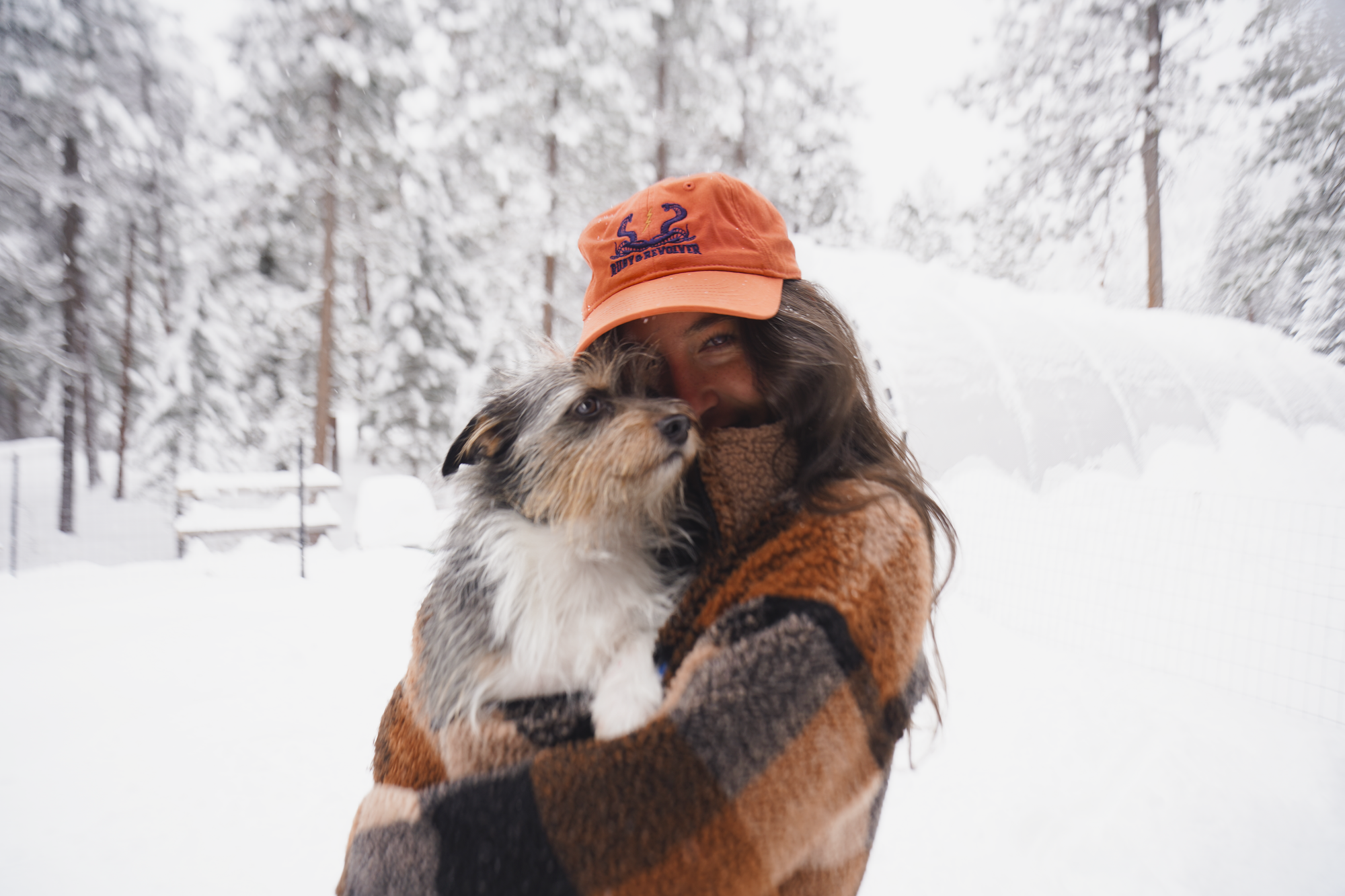 Ruby + Revolver Dad Cap ~ Organic Cotton ~ Orange Poppy