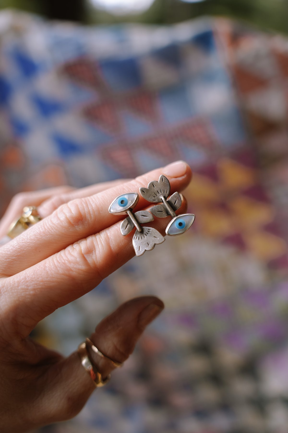 The Seed Posts ~ Reclaimed Sterling Silver