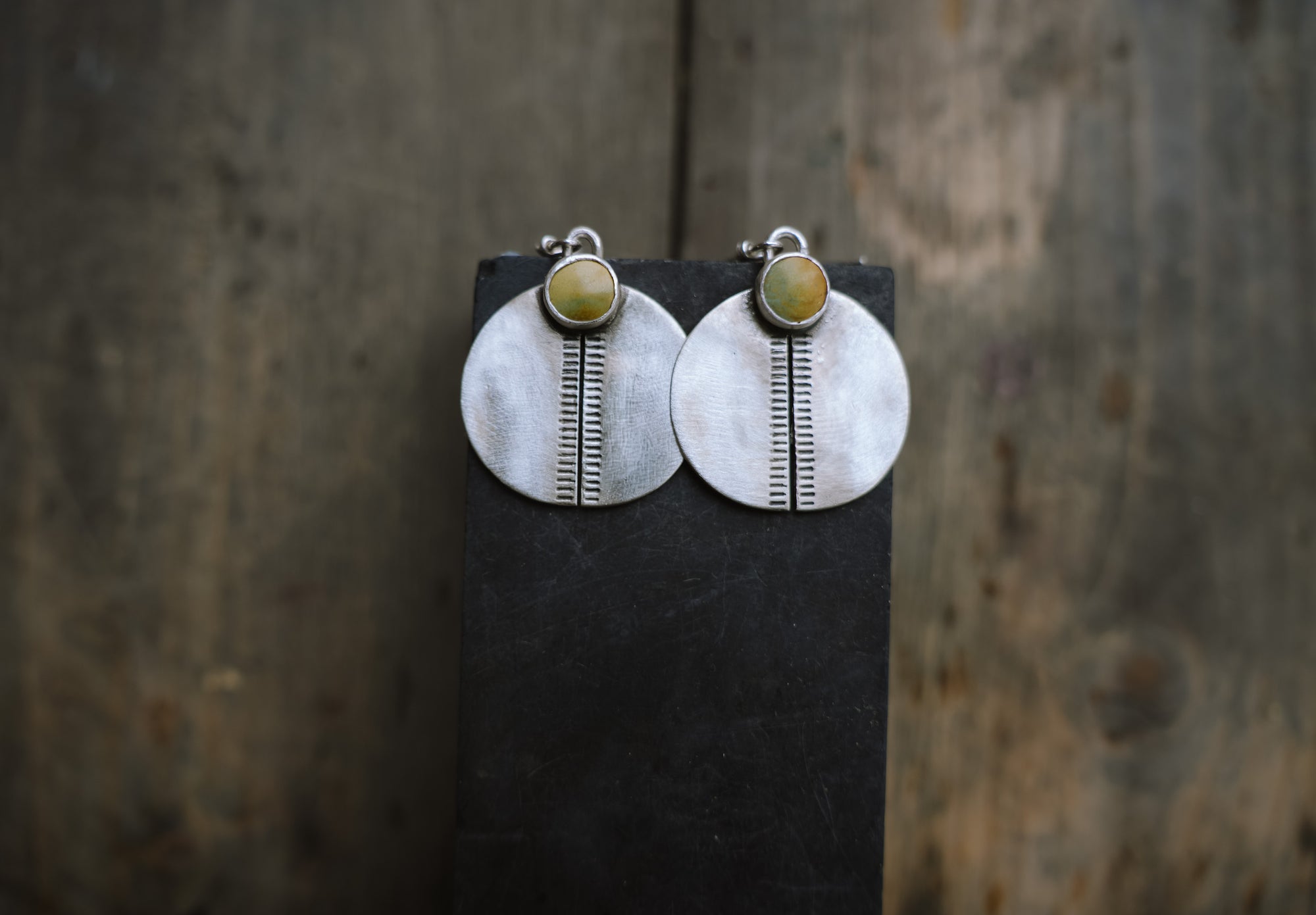 Artifact Earrings ~ Sterling Silver ~ Turquoise