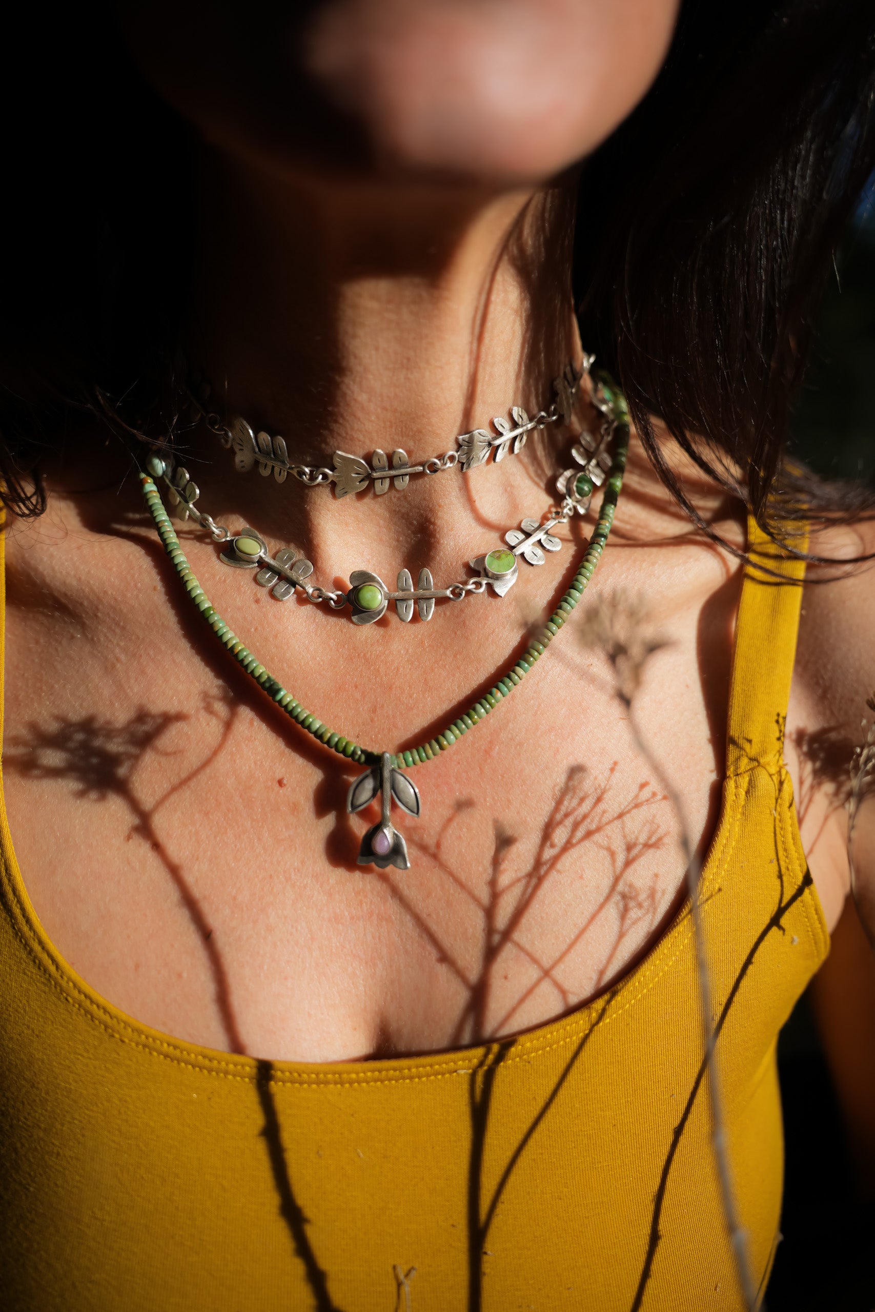 CORE Collection PREORDER ~ Folk Flower Choker ~ Reclaimed Sterling Silver ~ No Stones