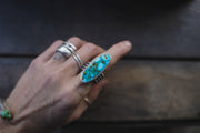 Cerulean Ring ~ Size 6.5/6.75 ~ Wide Band