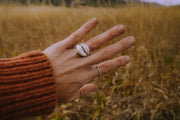 CORE Collection PREORDER ~  Swell Ring Stack ~ Set of Two ~ Sterling Silver