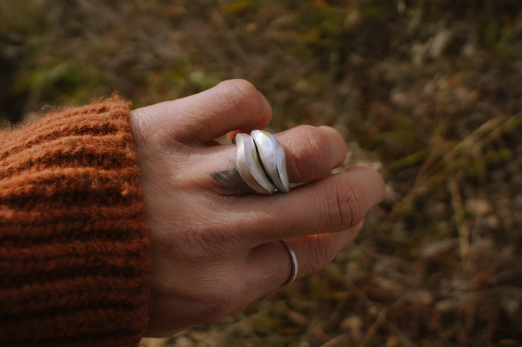 CORE Collection PREORDER ~  Swell Ring Stack ~ Set of Two ~ Sterling Silver