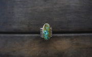 Cerulean Ring ~ 14K Gold ~ Size 6.25 ~ Extra Wide Band