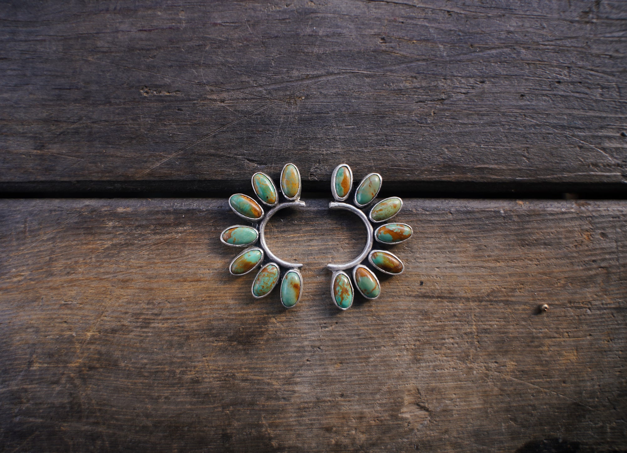 The Petal Earrings ~ American-Mined Turquoise