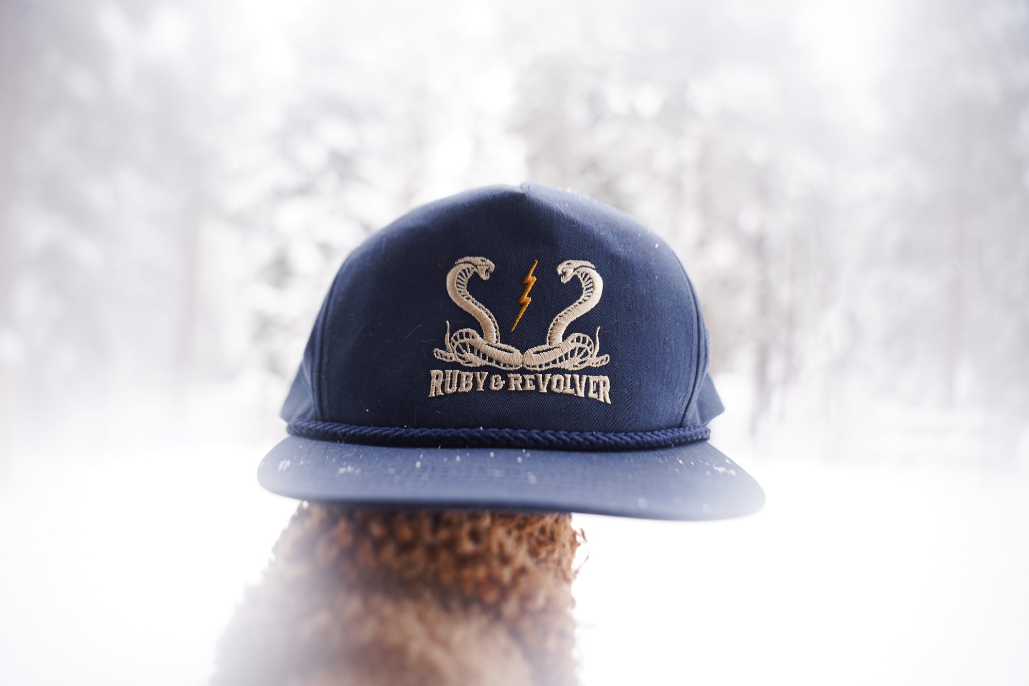 Ruby + Revolver Snap-Back Cap ~ Navy