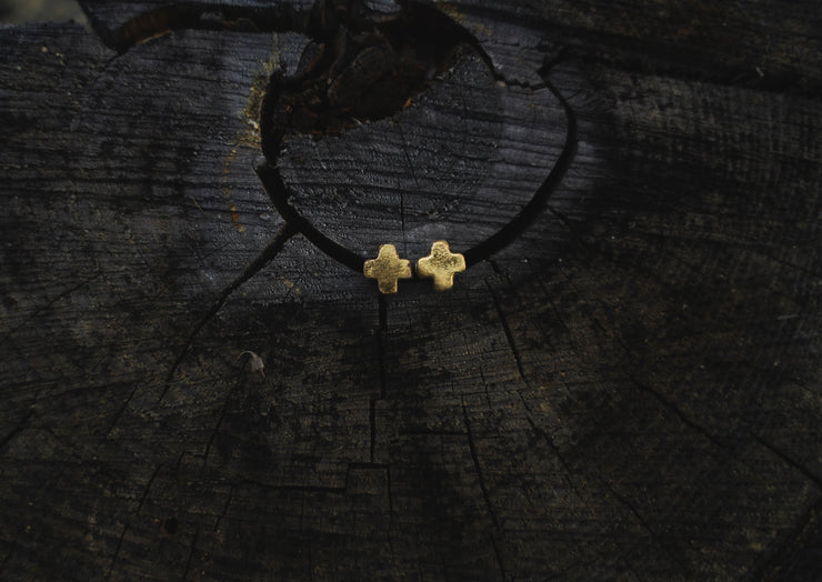 Lil' Bit Earrings ~ 24kt Gold Overlay