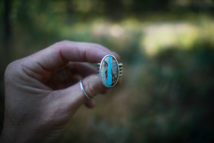 River Ring ~ Wide Band ~ Size 6.25-6.5