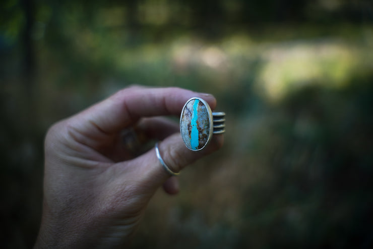 River Ring ~ Wide Band ~ Size 6.25-6.5