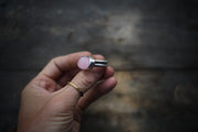 Horizon Line Ring ~ Pink Opal ~ Medium Band ~ Size 8.0