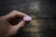 Horizon Line Ring ~ Pink Opal ~ Medium Band ~ Size 8.0