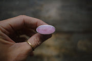 Horizon Line Ring ~ Pink Opal ~ Medium Band ~ Size 8.25
