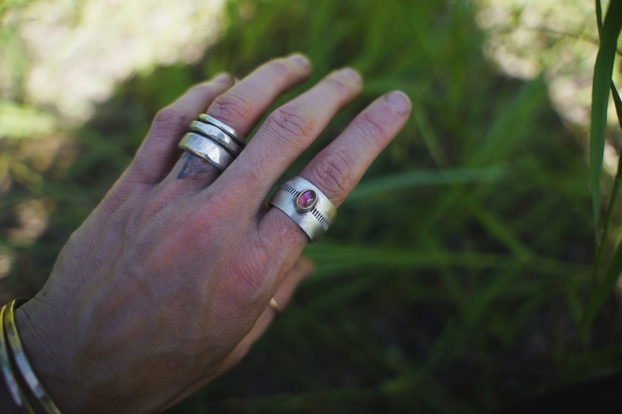 Artifact Cigar Ring ~ Wide Band ~ Size 9.25/9.5