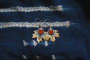 Maple Earrings ~ Carnelian