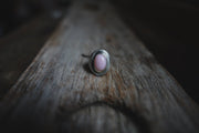 Pink Opal Slim Signet Ring ~ Size 6